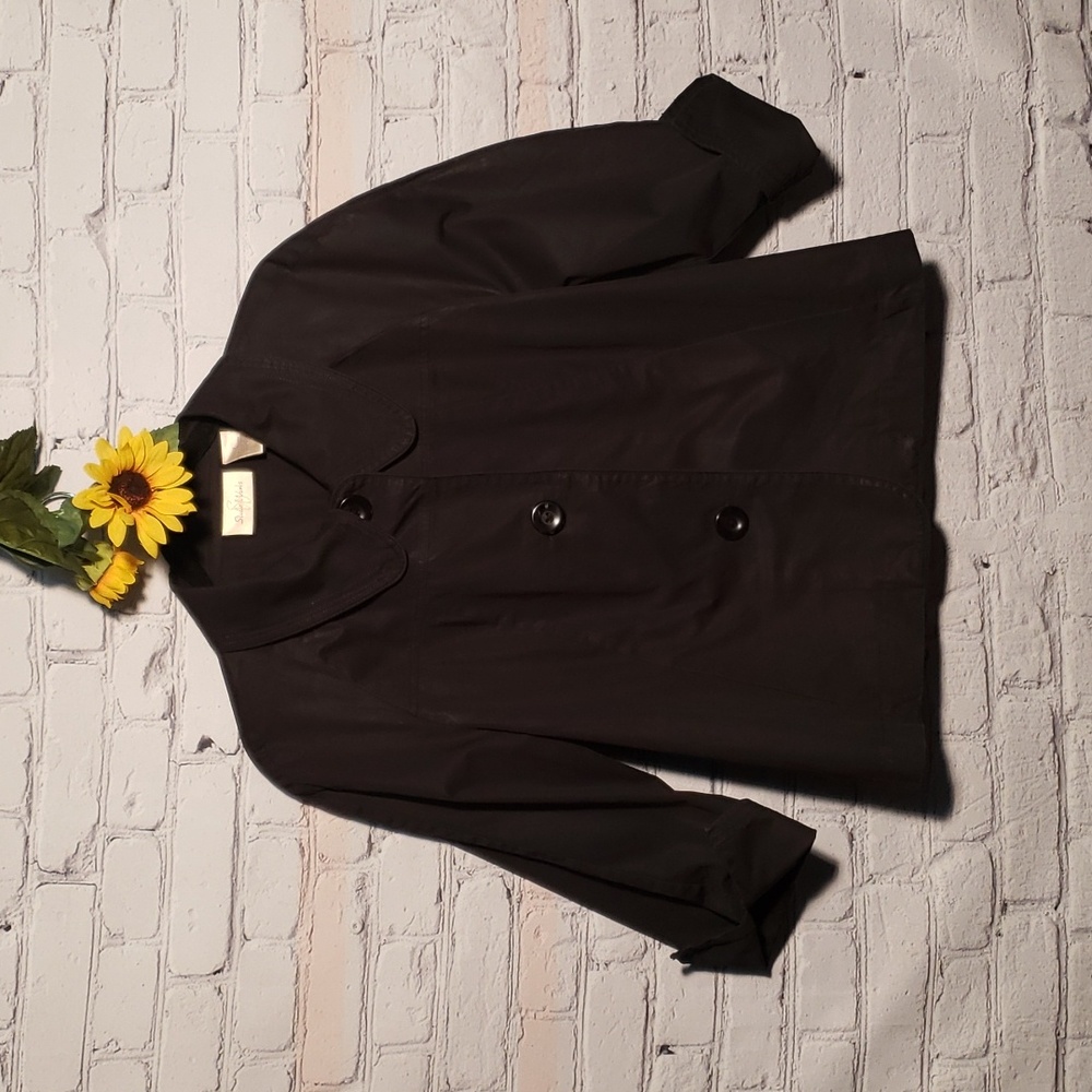 Studio Works jacket rounded collar black Sz L
